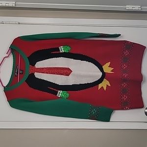 penguin sweater dress EUC